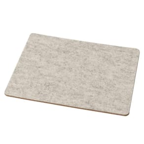 Mouse pad de madeira de carvalho em feltro e cortiça para me
