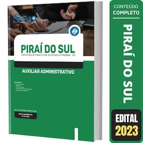 Apostila Auxiliar Administrativo Piraí do Sul PR - Fev/2023