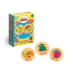 Jogo Didático Encaixe As Sílabas Turma Da Mônica Pçs Madeira