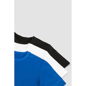 Kit 3 Camisetas Masculinas 100% Algodão Para o Dia a Dia