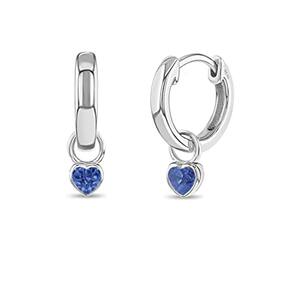 Brincos In Season Jewelry em prata esterlina 925 azul topázi