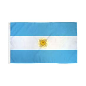 Bandeira AZ FLAG Argentina com ilhós de metal - 150x2cm