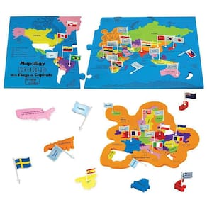 Mapologia de criação de imagens do quebra-cabeça do mapa mun