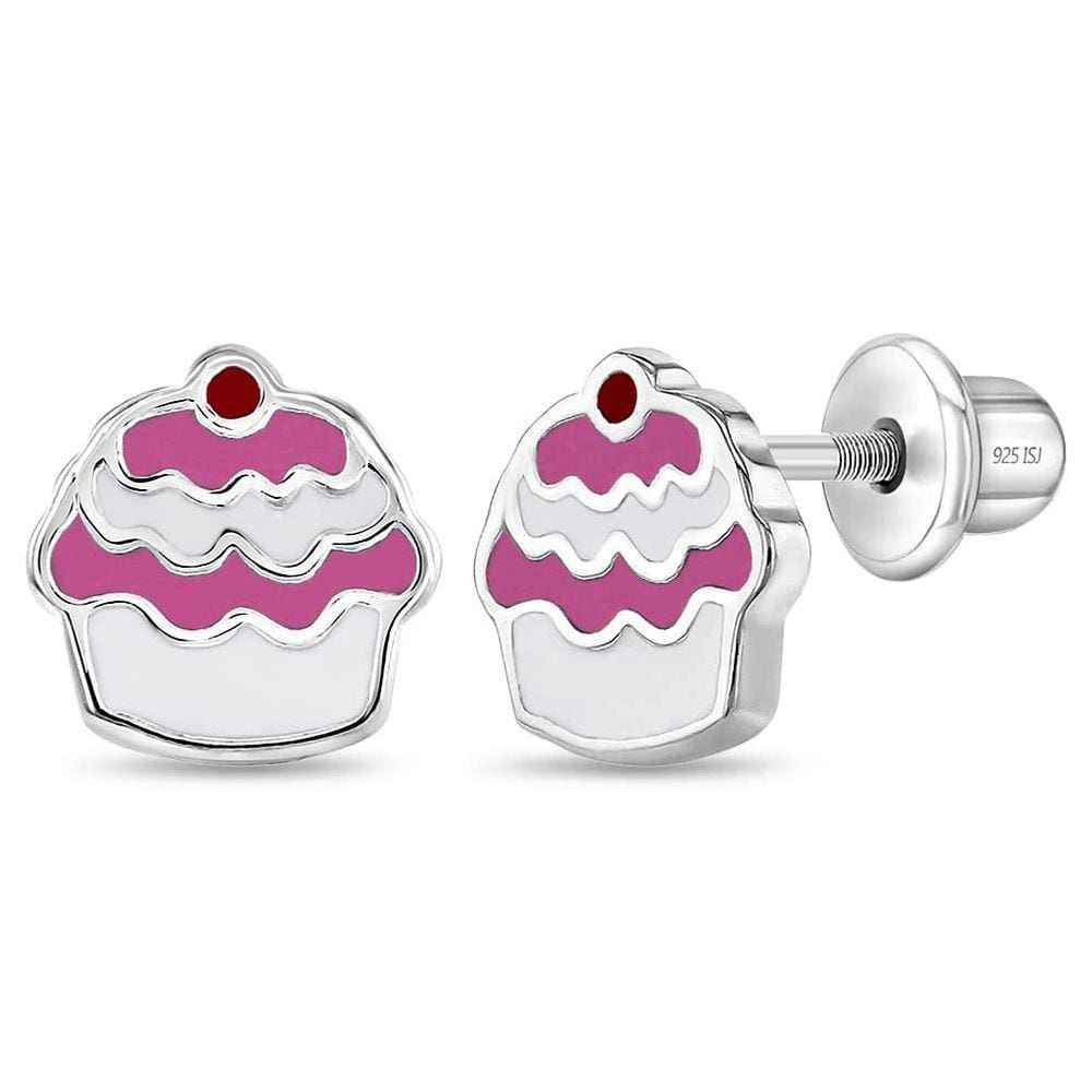 Brincos In Season Jewelry em prata esterlina 925 Cupcake Ena