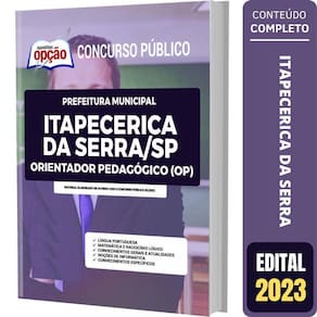 Apostila Itapecerica Da Serra Sp Orientador Pedagógico Op