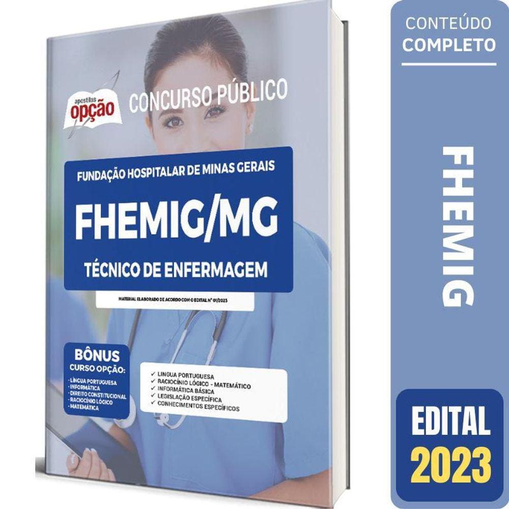 Apostila Concurso Fhemig - Técnico De Enfermagem