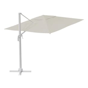Ombrelone Guarda Sol Alumínio Quadrado 285x285cm 360º White