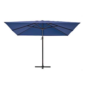 Ombrelone Guarda Sol Alumínio Quadrado 285x285cm 360º - Azul