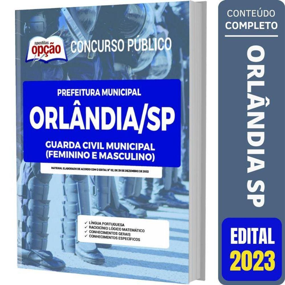Apostila Orlândia Sp - Guarda Civil Municipal