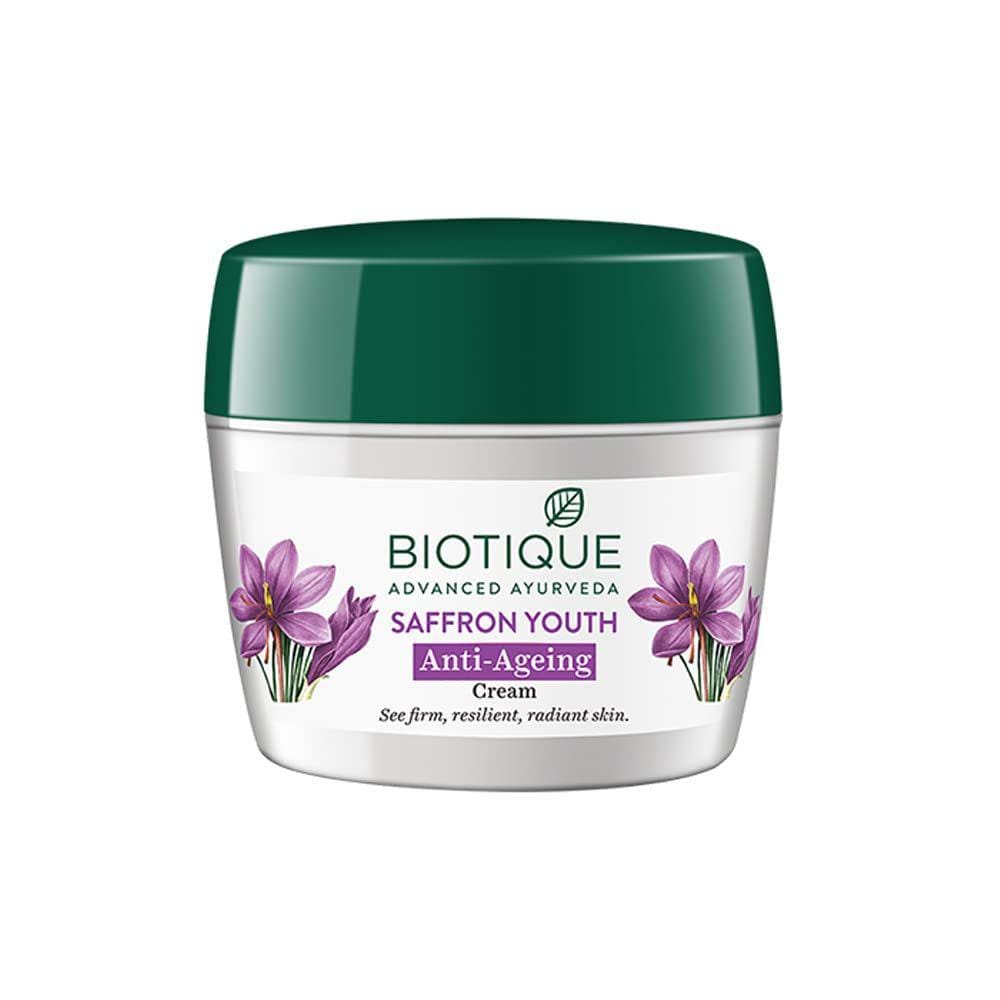 Hidratante Biotique Bio Saffron Youth Dew visivelmente sem i