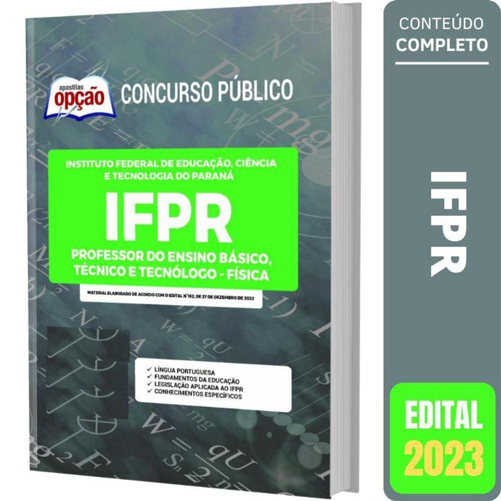 Apostila Concurso Ifpr - Professor Do Ensino Básico - Física