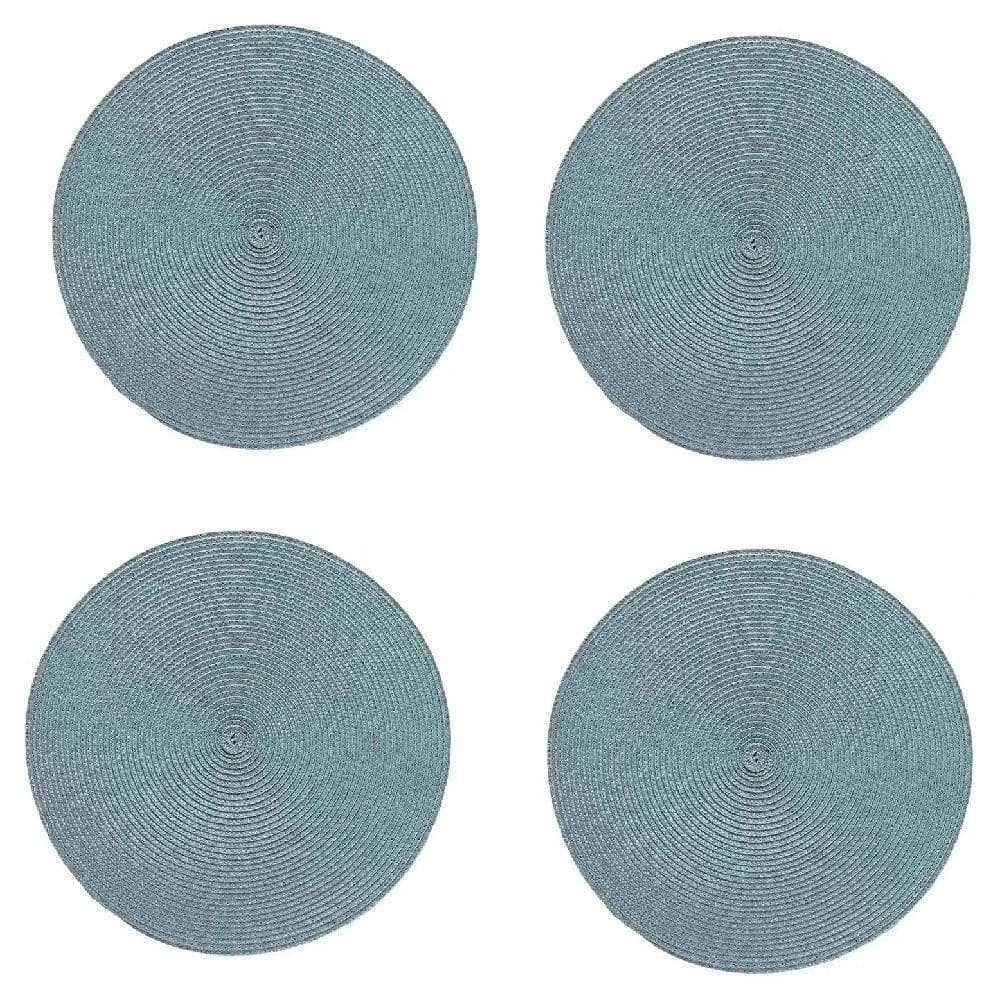 Jogo Americano Redondo Verde Suculenta - 4 Unidades