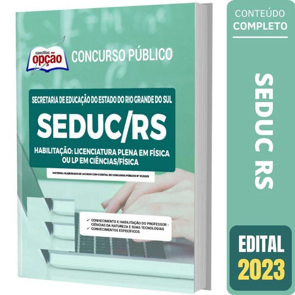 Apostila Seduc Rs - Licenciatura Plena Em Física