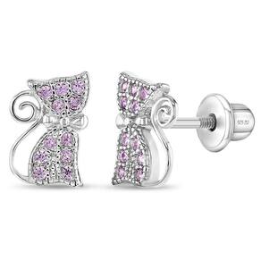 Brincos In Season Jewelry em prata esterlina 925 Kitty para