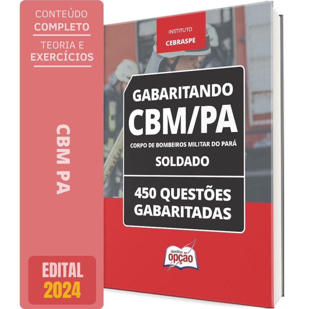 Caderno De Testes Cbm Pa - Soldado - Questões Gabaritadas