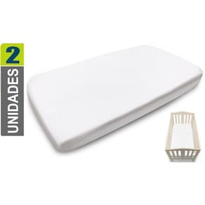 Kit 2 Capa Proteção Berço Antimofo Antibactéria Impermeável