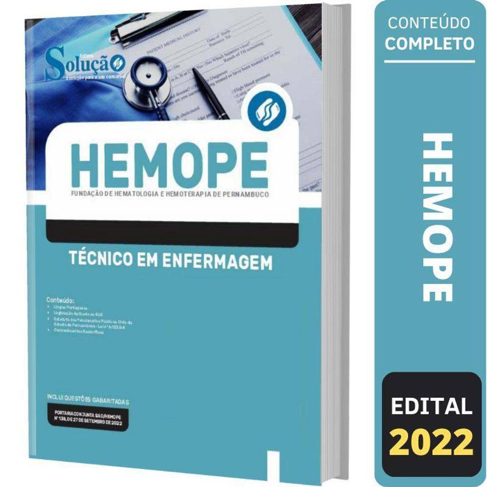 Apostila Concurso Hemope - Técnico Em Enfermagem