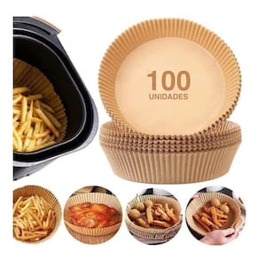 Kit 100 Formas Air Fryer Descartáveis 16cm x 4,5cm