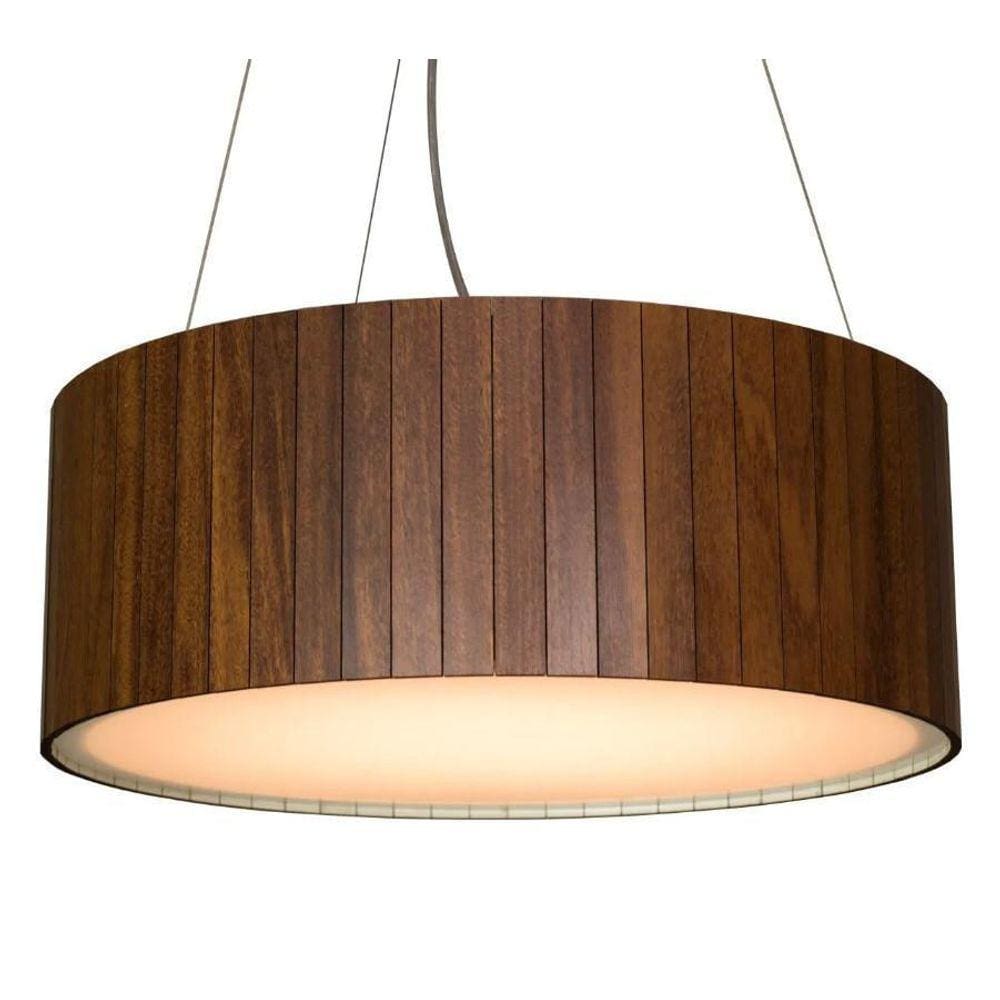 Lustre Pendente Madeira Imbuia 40cm - My Lamp Store