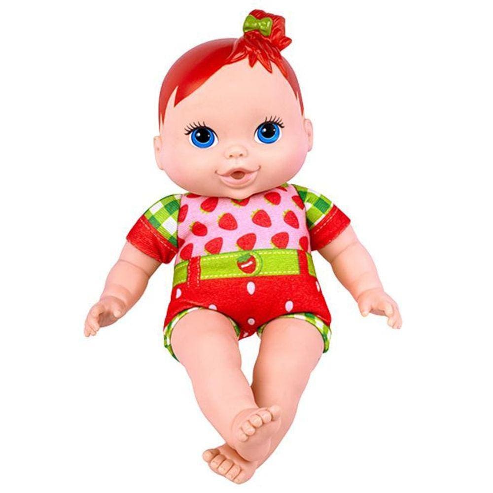 Boneca Infantil Com Mamadeira Sweet Aroma Morango 36,4 Cm