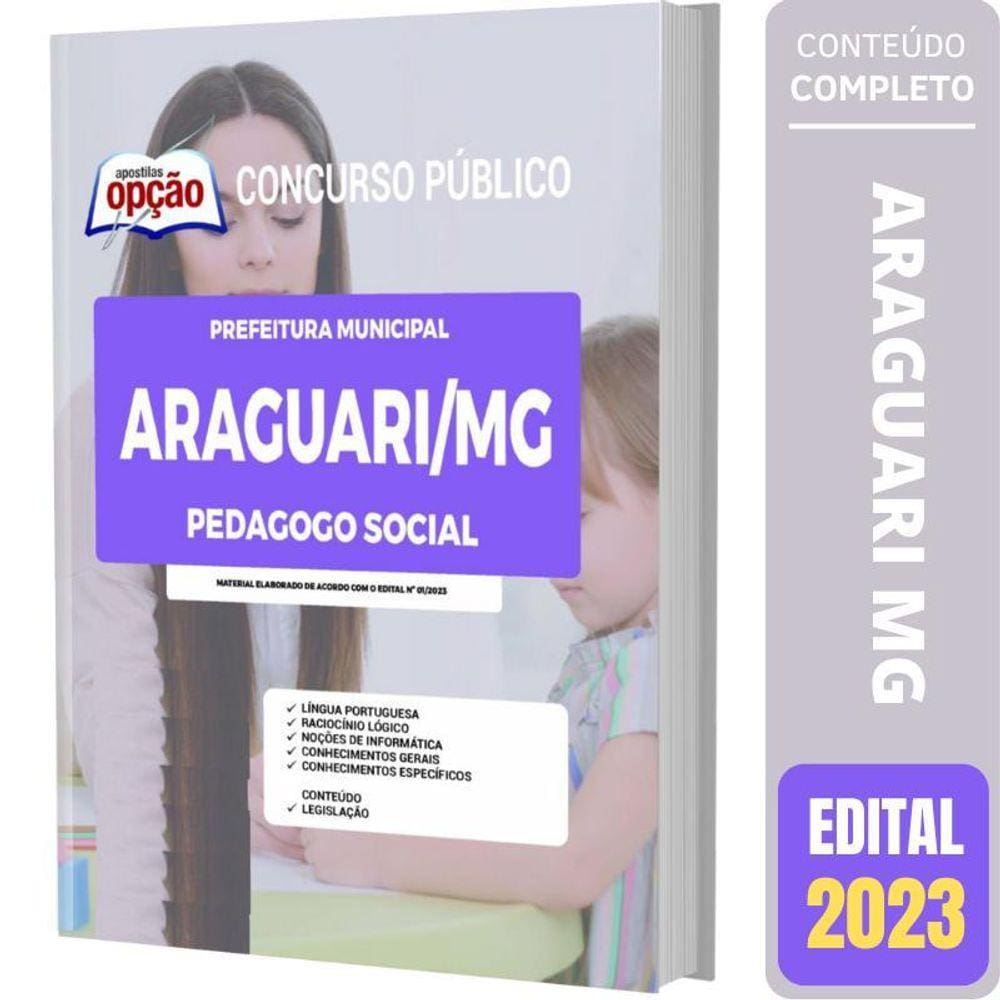 Apostila Araguari Mg - Pedagogo Social