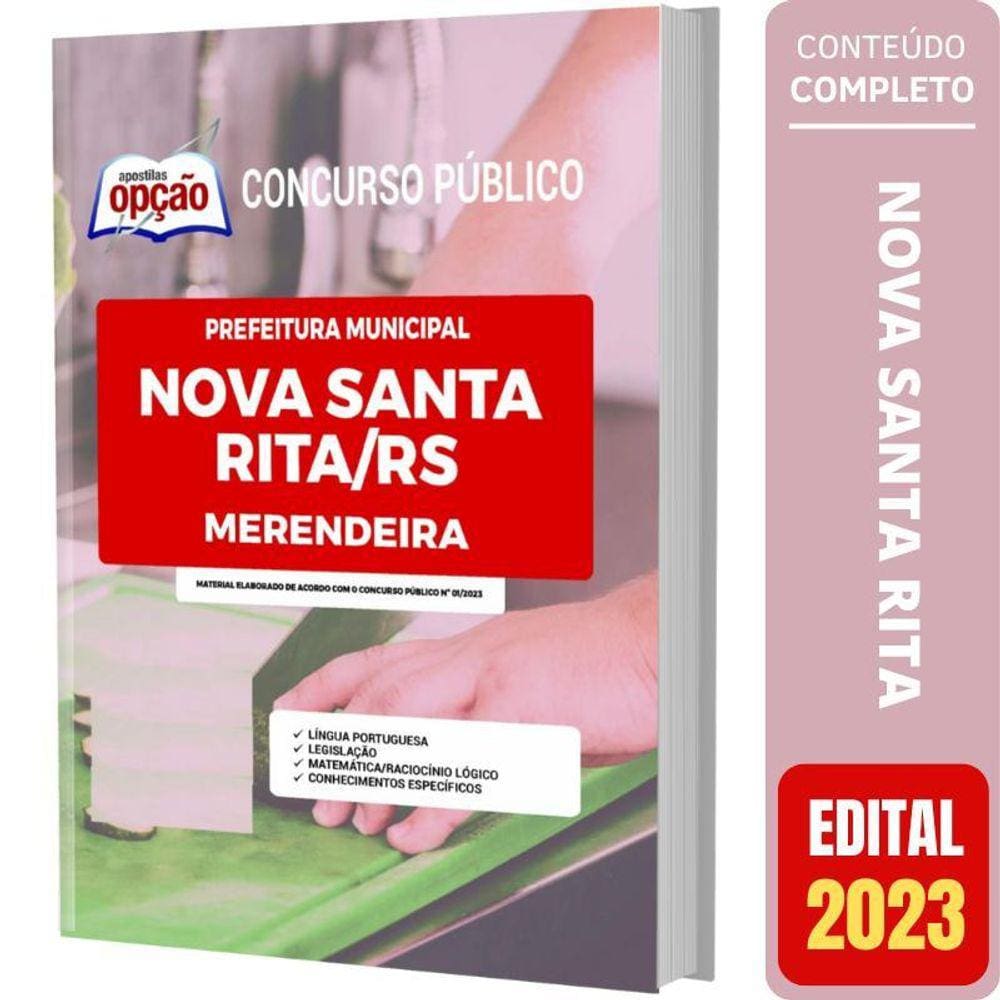 Apostila Nova Santa Rita Rs - Merendeira