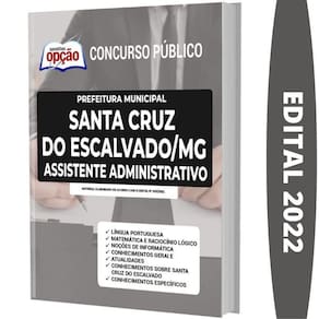 Apostila Santa Cruz Do Escalvado Assistente Administrativo