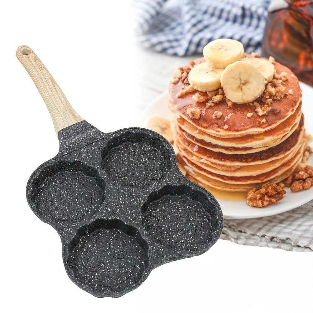 Frigideira 4 Ovos Antiaderente Alça Hamburguer Panqueca