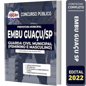 Apostila Concurso Embu Guaçu Sp - Guarda Civil Municipal