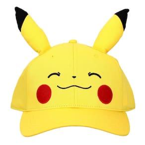 Chapéu Snapback Bioworld Pokémon Pikachu Big Face Design