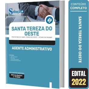 Apostila Santa Tereza Do Oeste - Agente Administrativo