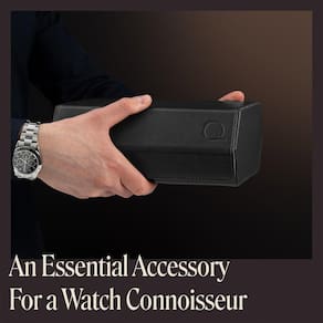 Estojo de relógio WWATCHBANDS Napa Leather para 6 relógios
