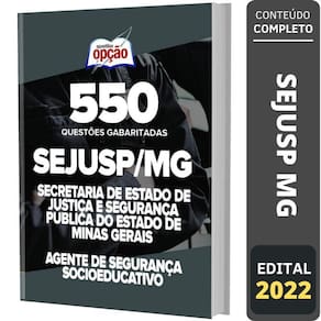 Caderno Sejusp-Mg - Agente De Segurança Socioeducativo