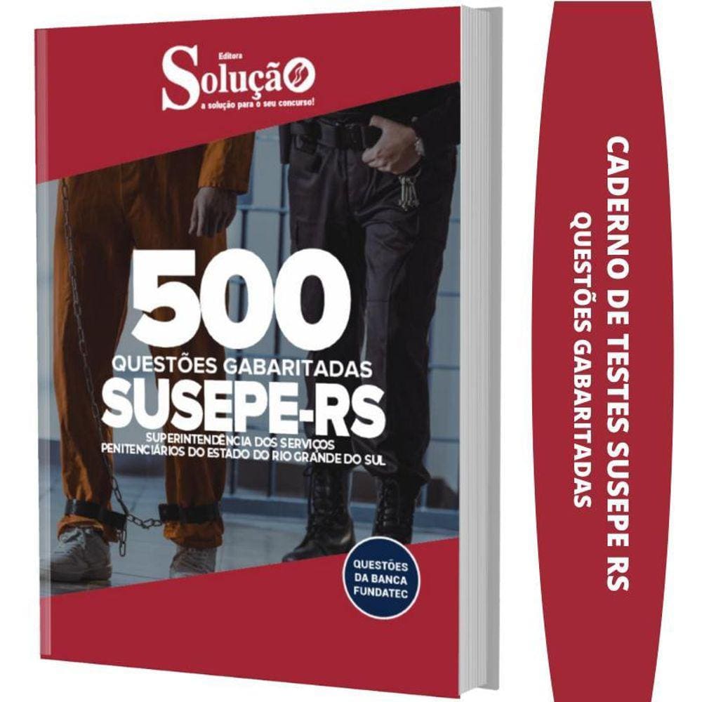 Apostila Caderno De Testes Susepe Rs