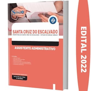 Apostila Santa Cruz Do Escalvado - Assistente Administrativo