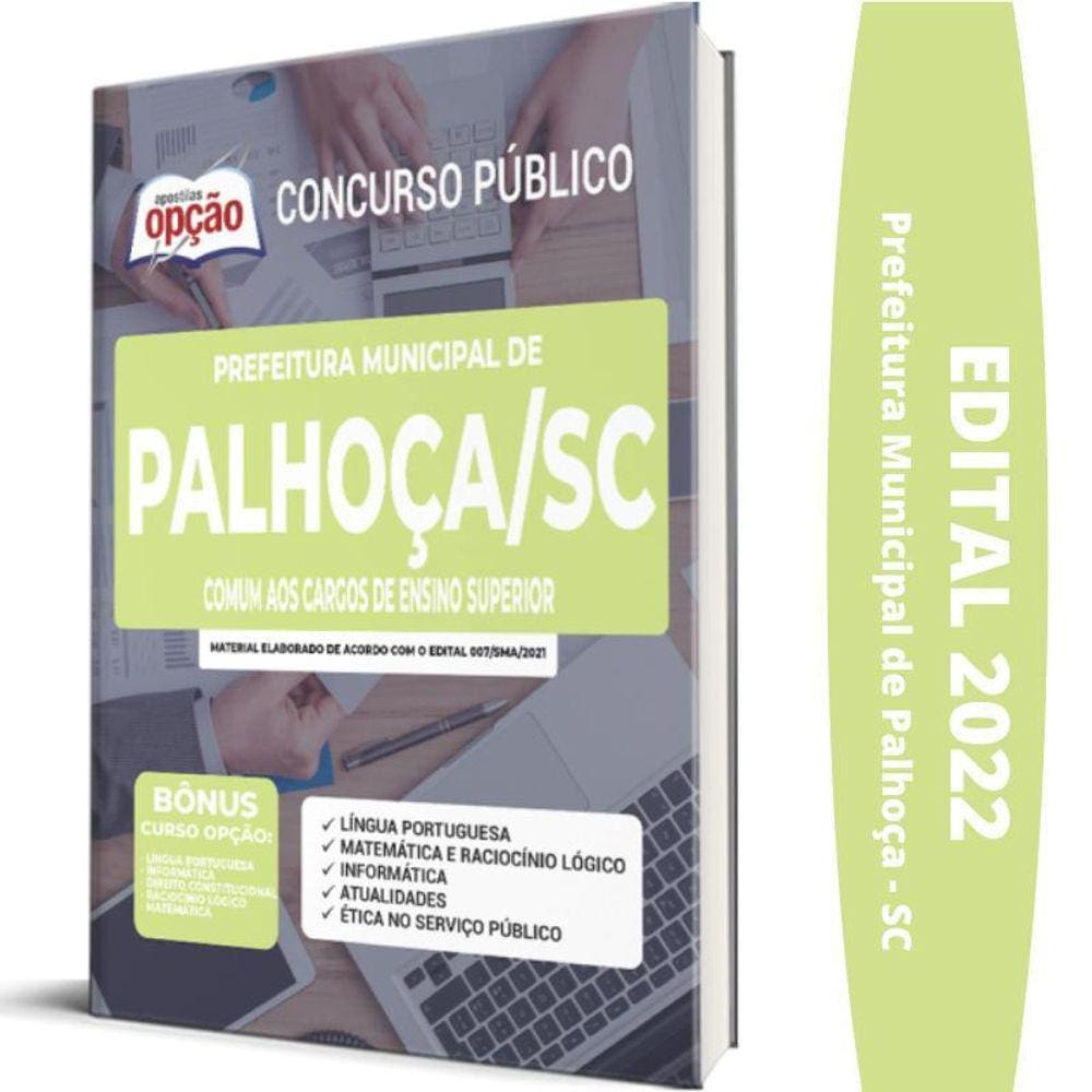 Apostila Prefeitura Palhoça Sc - Cargos De Ensino Superior