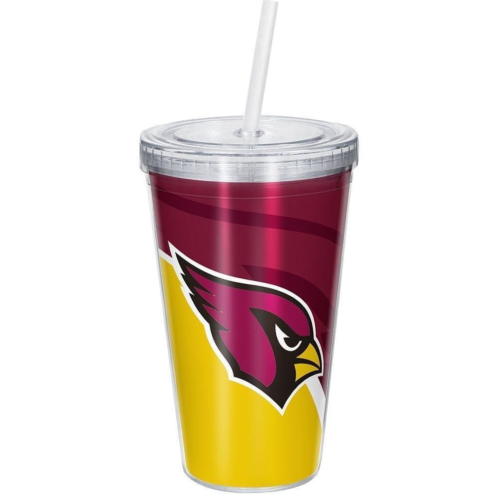 Copo Com Canudo Luxo Nfl Arizona Cardinals