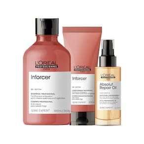 Kit L`Oréal Pro Serie Exp Inforcer-Sh E Condicioandor E Óleo