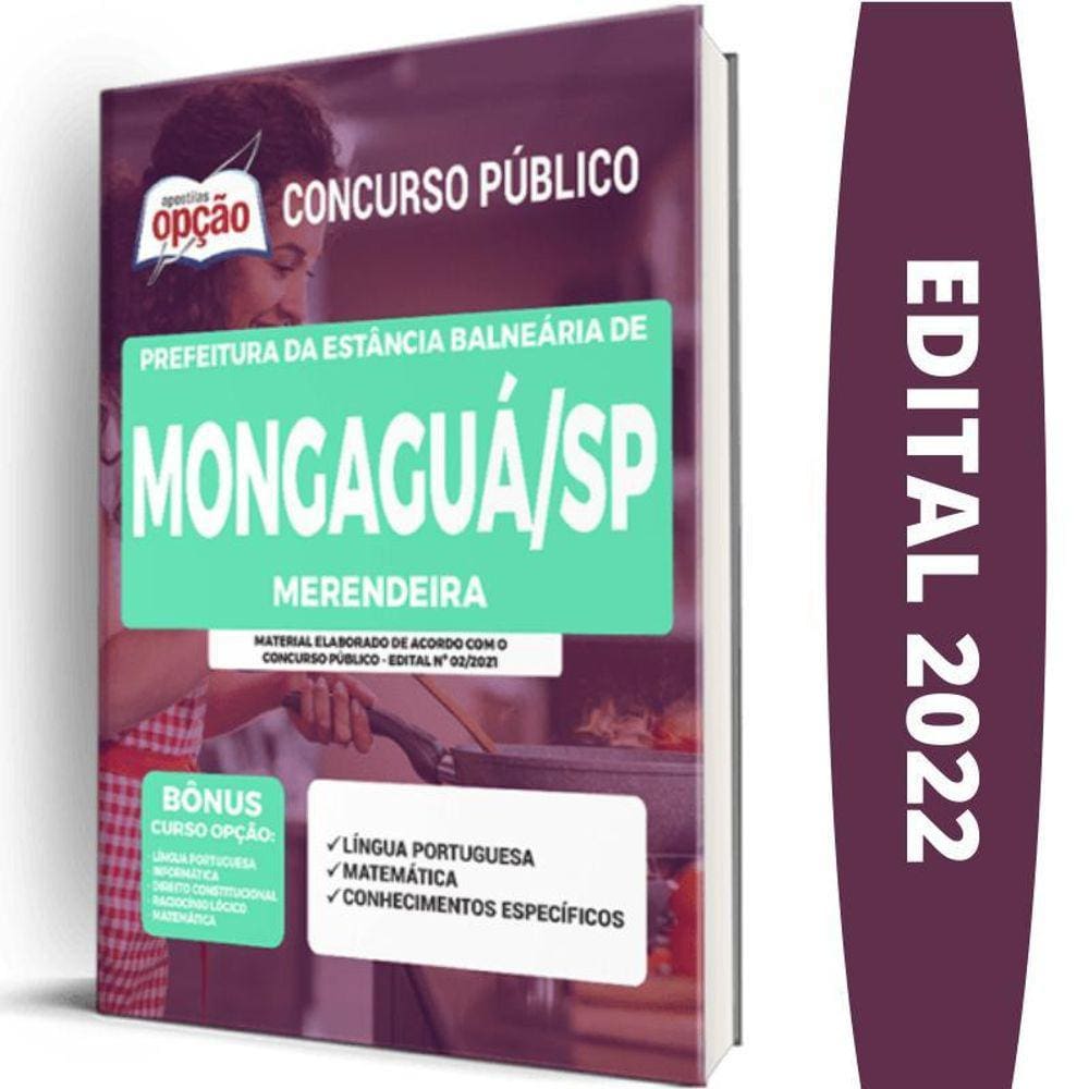 Apostila Concurso Mongaguá Sp - Merendeira