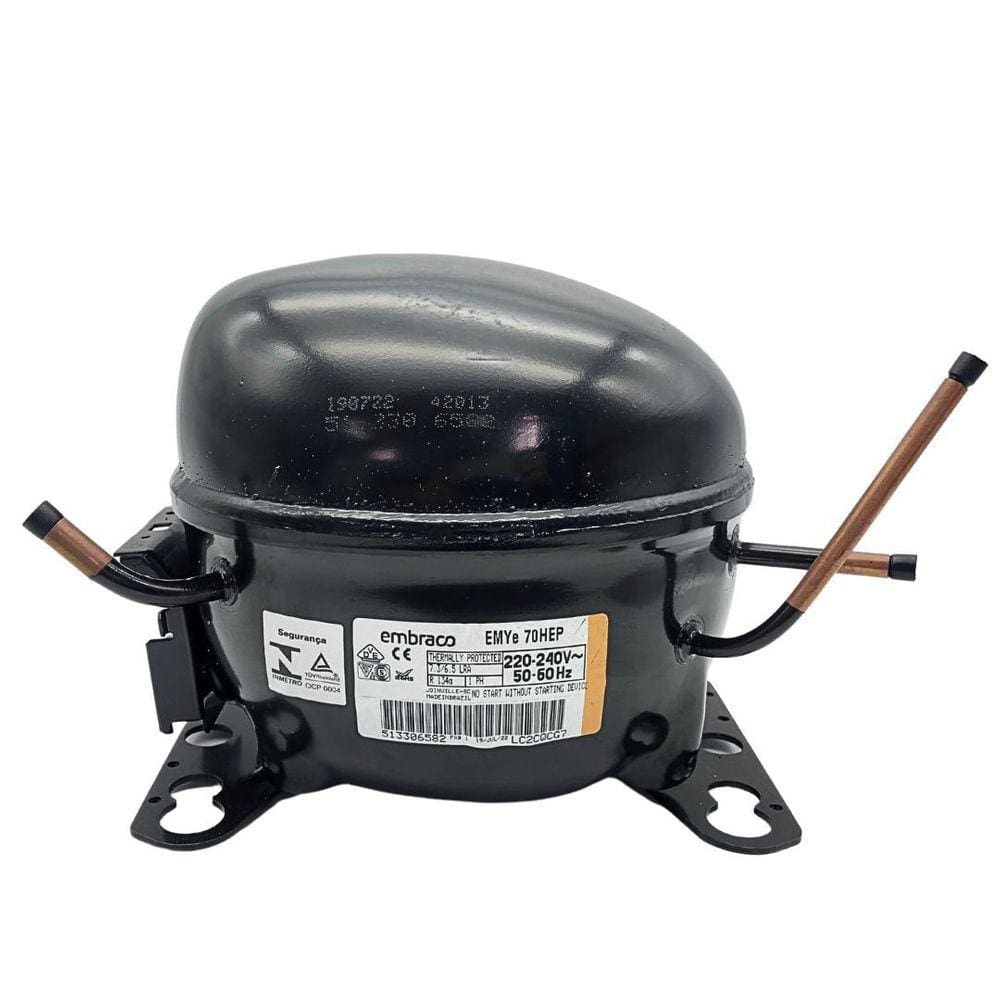 Compressor Motor 1/5 HP Embraco EMYE70HEP Gás R134 220V
