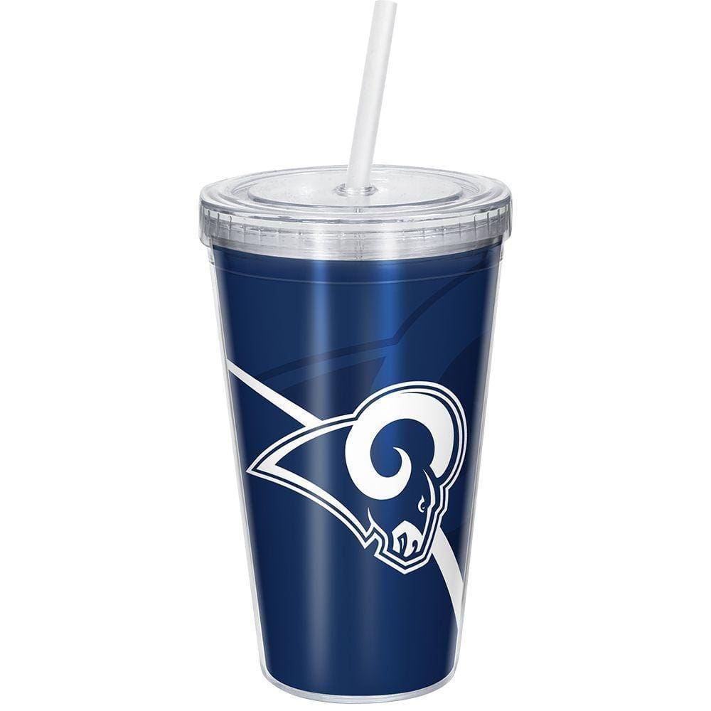 Copo Com Canudo Luxo Nfl Los Angeles Rams