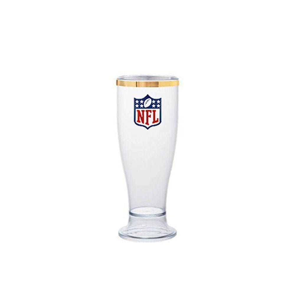 Taça Tulipa Nfl Logo Linha Ouro 260Ml Acrílico - Nfl