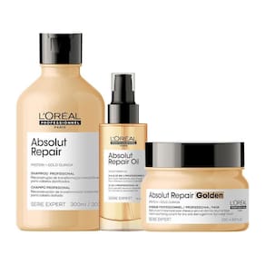 Kit L`Oréal Pro Absolut Repair Gold Quinoa -Sh E Másc E Óleo