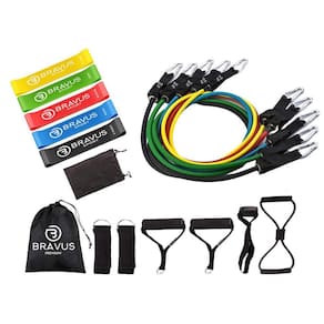 Kit Tubing Premium 12 Peças + 5 Mini Bands Elastico Extensor