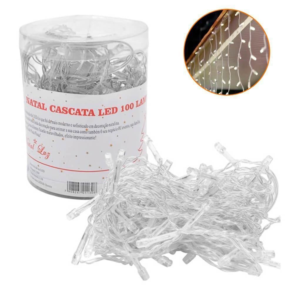 Pisca Pisca Natal Cascata Led Frio 100 Lâmpadas 127V