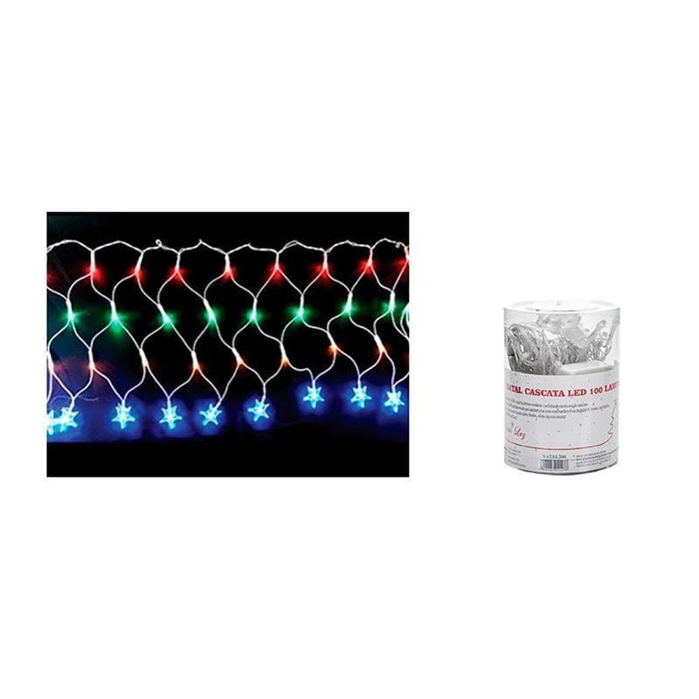 Cortina Led Natal 3M 120 Leds 8 Funções Colorido 127V