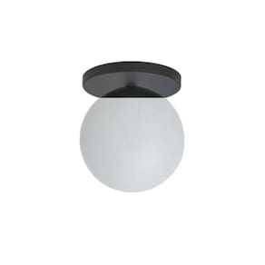 Plafon Moderno Jabuticaba Preto Fosco 12,5x12cm