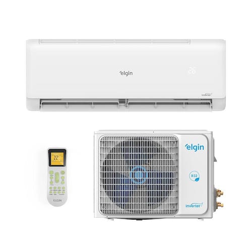 Ar Condicionado Split Hw Eco Inverter II Wifi R-32 Elgin 9000 Btus Quente/Frio 220V Monofásico 45HJQI09C2WB