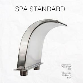 Cascata Para Spa Standart 17Cm Em Aço Inox 304