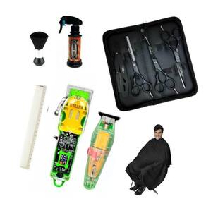 Barbeiro Wmark 308 Corte 202 Ve Acabamento Tesouras Black 6